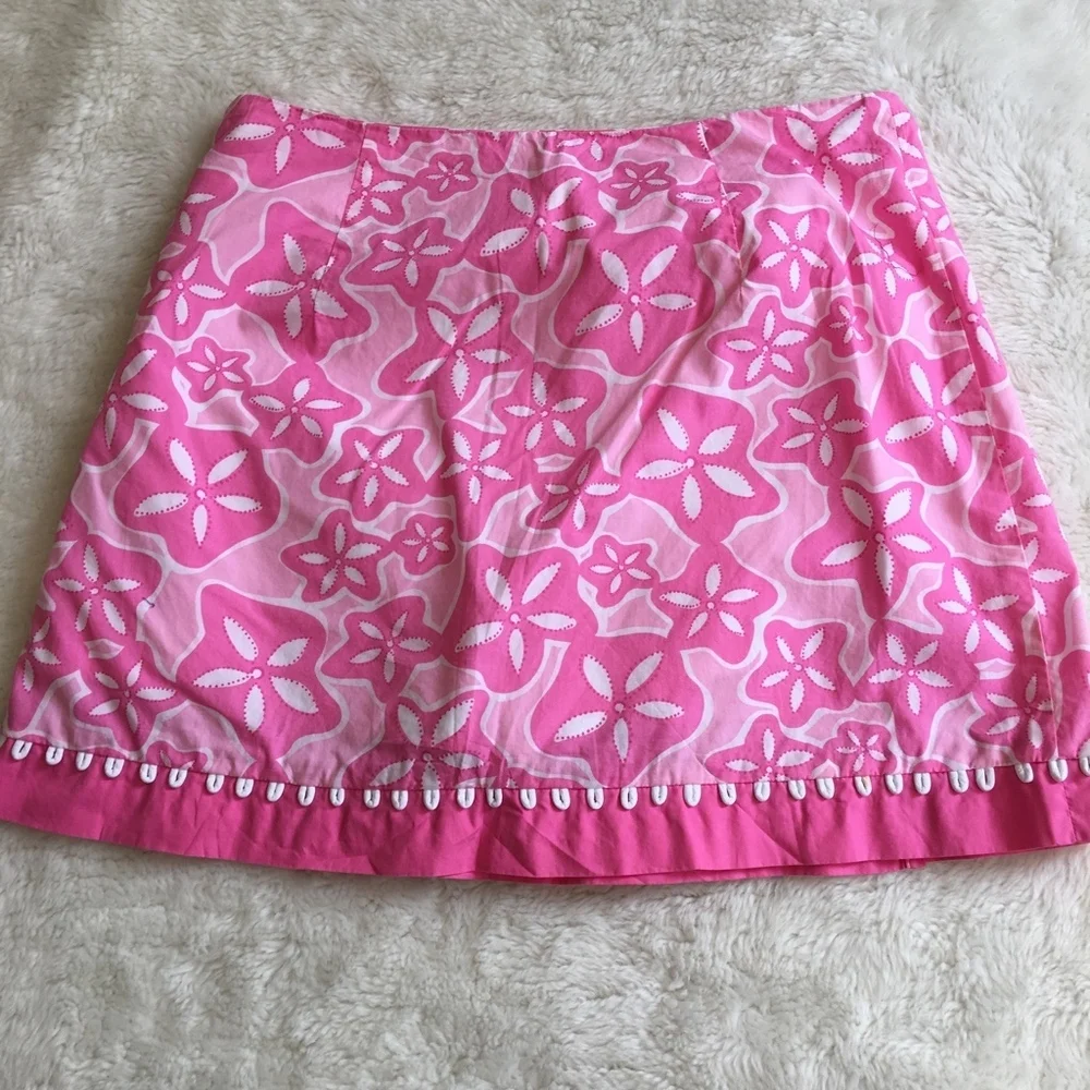 Lilly Pulitzer Starfish Pink Skirt Size 2